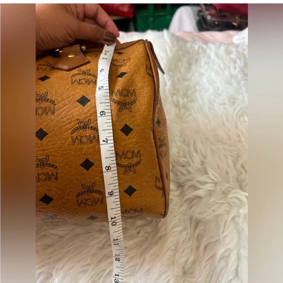 MCM COGNAC BOSTON BAG - Picture 14 of 14